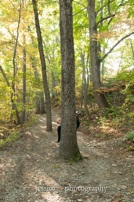 hide behind a tree