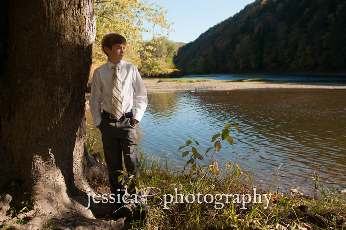 boy by the river